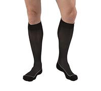 JOBST Calcetines deportivos de compresión hasta la rodilla para amantes de los deportes, compresión deportiva de 15 a 20 mmHg, diseño unisex, negro fresco, talla M