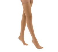 JOBST UltraSheer Muslo Alto con banda superior de silicona de puntos, medias de compresión de 15-20 mmHg, puntera cerrada, XL, bronce solar