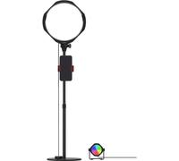 JOBY Beamo Studio Deluxe Lighting Kit, Luz de Estudio USB para Vídeo, Luz Clave Suave, de Fondo, con Control Remoto, con 12 Colores, GorillaPod con Soporte para Teléfono