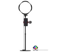 JOBY Beamo Studio Creator Kit, Luz de Estudio USB, Luz Clave Suave con Control Remoto, con 12 Colores, Micrófono Móvil Wavo, GorillaPod con Soporte para Teléfono