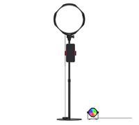 JOBY Beamo Studio Deluxe Lighting Kit, Luz de Estudio USB para Vídeo, Luz Clave Suave, de Fondo, con Control Remoto, con 12 Colores, GorillaPod con Soporte para Teléfono