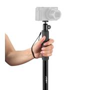 JOBY Compact 2-in1 MonoPod, Cámara/Cámara de Acción con Rótula, Montura Universal de ¼-20 pulg., Montura de Articulación y Bolsa, para CSC, DSLR, Sin Espejo, GoPro, Negro para Foto, Vídeo, Vlogging