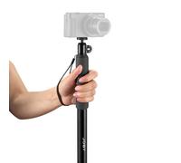 JOBY Compact Monopod 2-in-1 Camera/Action Cam with Ball Head Universal -20 Mount Swivel Mount Compatible with GoPro DSLR Mirrorless Ca