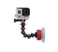 JOBY GorillaPod - Brazo Flexible y Ventosa para Cámara, GoPro, 360 y Otras Cámaras de Acción, JB01329-BWW