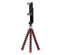 JOBY GorillaPod GO Content Creator - Trípode flexible con cabezal de bola y soporte GripTight 360 para teléfonos inteligentes y cámaras compactas de hasta 1 libra, negro/rojo