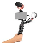 JOBY GorillaPod - Kit avanzado de vlogging para Smartphones, Kit de vlogging Universal, Creadores de Contenido para Smartphones, luz LED Beamo, micrófono Wavo, Abrazadera de teléfono móvil GripTight