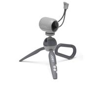 JOBY HandyPod Clip Mini Trípode con Mosquetón y Pinza para Smartphone iPhone Galaxy Pixel Cámara Compacta Sony ZV-1 II Color Gris (JB01839-BWW)