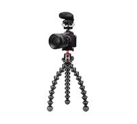JOBY Kit de vlogger Pro, kit de vlogging de cámara GorillaPod (trípode flexible GorillaPod 5K, micrófono Wavo PRO en la cámara, cables TRR), kit de cámara Vlog, kit de Youtuber, kit de creación de