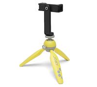 JOBY Kit HandyPod 2, Trípode de Mesa con Soporte para Móvil GripTight 360 y Pin Joint, Trípode para Móviles, Cámaras de Acción y Mirrorless, Dispositivos hasta 1.0Kg, Amarillo