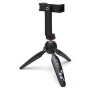 JOBY Kit HandyPod 2, Trípode de Mesa con Soporte para Móvil GripTight 360 y Pin Joint, Trípode para Móviles, Smartphones, Cámaras de Acción y Mirrorless, Dispositivos hasta 1.0Kg, Negro