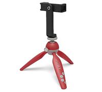 JOBY Kit HandyPod 2, Trípode de Mesa con Soporte para Móvil GripTight 360 y Soporte Pin Joint, Trípode para Móviles, Cámaras de Acción y Mirrorless o Dispositivos de hasta 1.0Kg, Rojo