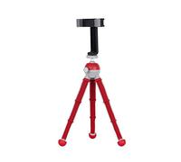 JOBY PodZilla Medium Kit, Trípode Flexible para Telèfono con Soporte GripTight 360, por los Creadores de GorillaPod, compatible con iPhone, Smartphones, Cámara de Acción, hasta 1Kg, Rojo