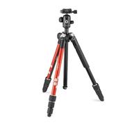 JOBY RangePod - Trípode de Viaje en Aluminio para Cámara/Smartphone con Soporte, Pinza Universal y Bolsa de Transporte, CSC, DSLR Sin Espejo, Rojo para Fotografía, Vídeo, Vlogging, Streaming, Youtube