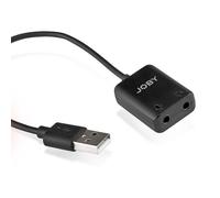 JOBY Wavo Adaptador USB para Micrófono Wavo Compatible con PC, Portátil, Mac, Kit de Videoconferencia Portátil, Compatibilidad Universal, para Grabaciones de Audio