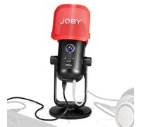JOBY Wavo POD - Micrófono condensador USB para PC para podcasting, transmisión, grabación, silencio y controles de ganancia, auriculares para monitoreo en vivo, portátil Plug & Play para Mac y PC