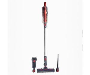 Jocca Aspiradora Sin Cable, Aspirador Escoba/Potente de 150W/Ligero/Alta Potencia de Succión/Depósito Desmontable/Incluye Rodillo con LED, Cepillo 2 en 1, Boquilla Cervical y Cargador (150W)