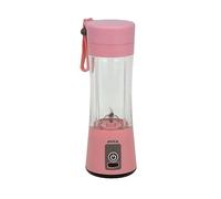 JOCCA - Batidora Portátil de Vaso/Recargable USB/Potencia 40W/ 380ml/ Acero inoxidable (Rosa)