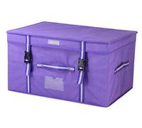 JOCCA - Baul con Bolsa Ahorra Espacio / 53 * 38 * 30cm / Color Morado/Ahorra hasta un 70% de espacio/Protege tus prendas / 100% Polipropileno