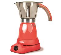 Jocca Cafetera Eléctrica De Espresso En Rojo Para 6 Tazas De Desayuno
