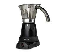 Jocca - Cafetera Italiana Eléctrica | 6 Tazas | Sin Cables | Giro 360º | Jarra con Asa de Frío