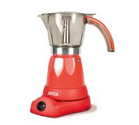 Jocca - Cafetera Italiana Electrica 6 Tazas con Base Giratoria 360° y Jarra Sin Cables