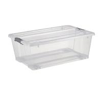 Jocca - Caja de Almacenaje con Ruedas y Tapa, con Clips Grandes/Plástico Duro/Almacena tu Ropa, Juguetes../ Organización en Casa/Baúl Organizador (57 * 38 * 21)