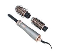JOCCA - Cepillo Secador de Pelo con 2 Cabezales | 2 Cepillos de Distinto Tamaño | Seca, Riza, y da Volumen | 3 Temperaturas, 2 Velocidades, Cabezal Giratorio | 1000-1200W