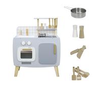 Jocca - Cocinita Infantil de Madera con Accesorios, Juguete Educativo Sostenible FSC para Niños y Niñas +3 Años