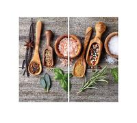 JOCCA - Cubre Vitrocerámica/Cristal Templado/Protector Placa Cocina/Protección Vitrocerámica/Tabla de Cortar/Corta, Sirve, Protege/Resistentente al Calor (Especias)