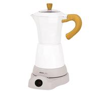 Jocca Eléctrico Espresso Máquina de Café en Blanco para 6 Tazas Desayuno Retro
