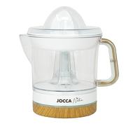 JOCCA - Exprimidor Eléctrico Línea Nature| 0.7 Litros| Doble Giro| Función por Presión| Desmontable para su Limpieza| Potencia 40W| Color Blanco