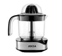 Jocca Exprimidor Eléctrico Negro de 40W con Rotación Bidireccional y Jarra de 1.2L, Fácil de Limpiar y Versátil
