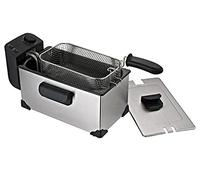 Jocca - Freidora de aceite caliente 2200W | Capacidad 3 litros | Desmontable lavable | Freidora pequeña | Tapa acero inoxidable