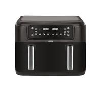 JOCCA - Freidora de Aire 10L con Doble Cubeta, 2400W, Pantalla LED, Control de Temperatura 80-200°C