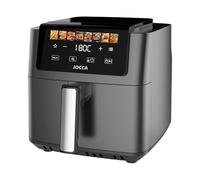 JOCCA - Freidora de Aire 6.5L 1700W con Pantalla Táctil, 8 Programas, Control de Temperatura 40-200°C, Air Fryer sin Aceite, Cavidad Metálica, Mango Desmontable, Negro