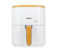 JOCCA Freidora de Aire Caliente 5L, Freidora Sin Aceite, Air Fryer, Temporizador, Temperatura Ajustable, Cocina Sana, (Blanca Nature)