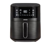 JOCCA - Freidora de Aire Caliente 6,5L| Freidora Sin Aceite| Air Fryer| Temporizador| Temperatura Ajustable| Cocina Sana| (Negro) Cocción Sin Aceite | Apagado Automático