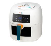 JOCCA - Freidora de Aire Caliente 7,4L con Ventana| Freidora sin Aceite Gran Capacidad| Air Fryer 7,4 Litros| Temporizador| Temperatura Ajustable| Edición Limitada (Blanca)