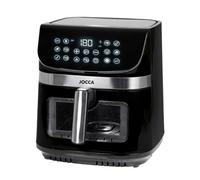JOCCA - Freidora de Aire Caliente 9L| Freidora Sin Aceite 9 Litros| Air Fryer Gran Capacidad| Temporizador| Temperatura Ajustable| Cocina Sana| Potencia 2200W| Programas| Pantalla Táctil (Negro)