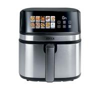 Jocca - Freidora sin aceite 8L con display digital a color | 9 programas automáticos | Doble resistencia | Función descongelar | Air fryer con temporizador y temperatura ajustable