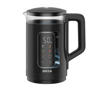 Jocca Hervidor Eléctrico 1.5L Easy Touch con Pantalla Táctil, Luz LED RGB y Apagado Automático en Colores Blanco y Negro