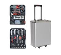 JOCCA - Maletín de Herramientas con Ruedas | 399 Piezas | Completo y Portátil | Juego de Llaves, Destornilladores, Alicates y Más | Ideal para Hogar, Taller y Profesionales