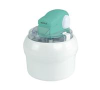 JOCCA - Máquina para hacer helados 700ml | Ice Cream Maker con bol refrigerante | Helado casero en 30 min | Motor extraíble | Fácil de usar y limpiar | Diseño blanco y turquesa