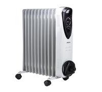 JOCCA - Radiador de Aceite 11 Elementos, 2500W | 3 Niveles de Potencia | Termostato Regulable | Calor Silencioso y Eficiente | Sistema de Protección Contra Sobrecarga | Fácil Transporte