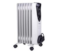 JOCCA - Radiador de Aceite 1500W, 7 Elementos | Calor Homogéneo y Silencioso | Termostato Regulable | 3 Potencias | Ruedas para Fácil Transporte | Protección contra Sobrecalentamiento