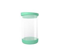Jocca Recipiente 810 ml, Cristal y Silicona, Verde, 20 x 15 x 5 cm