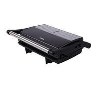 JOCCA - Sandwichera 2 Rebanadas, Línea Nature/Placas Grill Antiadherentes/Indicadores Luminosos/Sandwiches y más comidas/Acabado moderno Efecto Madera (Panini Negro)