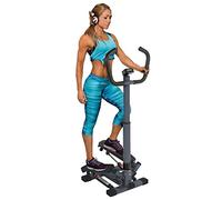 JOCCA - Maquina de Step lateral con barras de sujeción | glúteos, abdomen y piernas | Subir y bajar escaleras | Pies antideslizantes | 4 funciones | Asas acolchadas