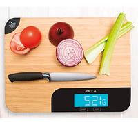 JOCCA - Tabla de Cortar de Cocina de Bambú con Báscula Integrada, Tabla Báscula 2 en 1 con Pantalla LED, Bambú Higiénico, 35x26x2'5cm