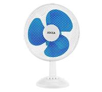 Jocca - Tischventilator 30 cm Durchmesser/Leistung 45 W / 3 Geschwindigkeiten / 3 Flügel/Oszillationssystem, neigbarer Kopf (Blau)